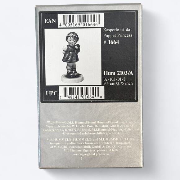 VTG‎ Y2K Honor Student #1528 & Puppet Princess #1664 M.J. Hummel Club 2000, 2001 - Picture 12 of 15